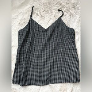 Banana Republic. Xs camisole.  Black and white checkered.
